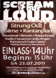 SCREAM IT OUT LOUD - 2011 - Punk - Slime - Rantanplan - Poster - D�sseldorf