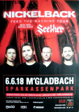 NICKELBACK - 2018 - Seether - Feed the Machine Tour - Poster - Mnchengladbach
