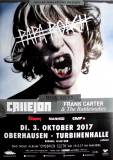 PAPA ROACH - 2017 - Concert - Callejon - Frank Carter - Tour - Poster - Oberhausen