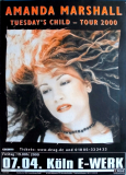 MARSHALL, AMANDA - 2000 - In Concert - Tuesday's Child Tour - Poster - Kln
