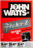 WATTS, JOHN - FISCHER Z - 1982 - In Concert - One More Twist Tour - Poster