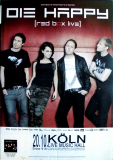 DIE HAPPY - 2010 - Plakat - In Concert - Red Box Tour - Poster - K�ln