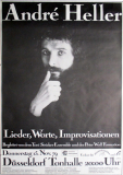 HELLER, ANDRE - 1979 - Plakat - Concert - Lieder Worte Tour - Poster - Dsseldorf