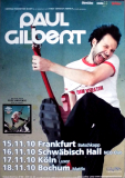 GILBERT, PAUL - MR. BIG - 2010 - Plakat - In Concert - Fuzz Universe Tour - Poster