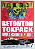BETONTOD - 2010 - Live In Concert - Toxpack - Feuer Frei Tour - Poster - B