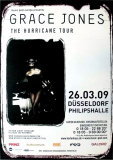 JONES, GRACE - 2009 - Plakat - In Concert - Hurricane Tour - Poster - Dsseldorf