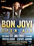 BON JOVI - 2011 - Plakat - In Concert - Open Air Tour - Poster - Dsseldorf - A0