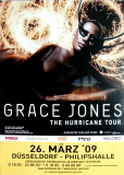 JONES, GRACE - 2009 - Plakat - In Concert - Hurricane Tour - Poster - Dsseldorf - B