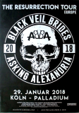 BLACK VEIL BRIDES - 2018 - In Concert - Asking Alexandria - Tour - Poster - K�ln