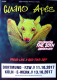 GUANO APES - 2017 - In Concert - Proud like a God Tour - Poster - Dortmund/Kln