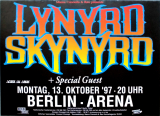 LYNYRD SKYNYRD - 1997 - Plakat - In Concert - Twenty Tour - Poster - Berlin