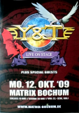Y & T - 2009 - Plakat - In Concert - Live on Stage Tour - Poster - Bochum