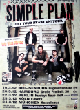 SIMPLE PLAN - 2012 - Plakat - In Concert - Get your Heart On Tour - Poster
