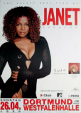 JACKSON, JANET - 1998 - Live In Concert - Velvet Rope Tour - Poster - Dortmund