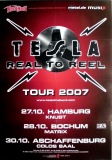 TESLA - 2007 - Plakat - In Concert - Real To Reel Tour - Poster