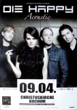 DIE HAPPY - 2011 - Plakat - In Concert - Acoustic Tour - Poster - Bochum