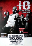 iO - GUANO APES - 2008 - In Concert - For the Masses Tour - Poster - Bochum
