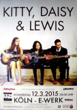 KITTY DAISY & LEWIS - 2015 - Plakat - In Concert - The Third Tour - Poster - Kln