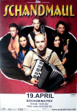 SCHANDMAUL - 2014 - Plakat - In Concert - Unendlich Tour - Poster - Bochum