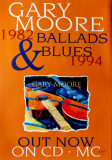 MOORE, GARY - 1994 - Promotion - Plakat - Ballads & Blues - Poster