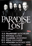 PARADISE LOST - 2012 - Plakat - In Concert - Tragic Idol European Tour - Poster
