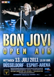 BON JOVI - 2011 - Plakat - In Concert - Open Air Tour - Poster - Dsseldorf - C