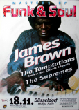 BROWN, JAMES - 1998 - Concert - Supremes - Temptations - Poster - Dsseldorf
