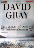 GRAY, DAVID - 2006 - Plakat - In Concert - Life in Slow Motion - Tour - Poster - Kln