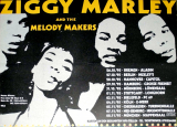 MARLEY, ZIGGY - 1995 - Plakat - In Concert - Free we like Want Tour - Poster