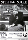 SULKE, STEPHAN - 1989 - Plakat - In Concert Tour - Poster - Krefeld