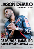 DERULO, JASON - 2018 - Plakat - Concert - 777 World Tour - Poster - Hamburg
