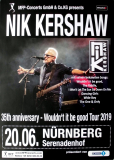 KERSHAW, NICK - 2019 - In Concert - Wouldn't it be Good Tour - Poster - N�rnberg