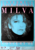 MILVA - 1988 - Plakat - In Concert - Unterwegs nach Morgen Tour - Poster - K�ln