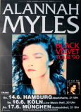 MYLES, ALANNAH - 1990 - Plakat - In Concert - Black Velvet Pill Tour - Poster