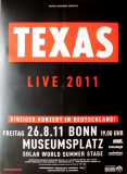 TEXAS - 2011 - Plakat - Live In Concert Tour - Poster - Bonn