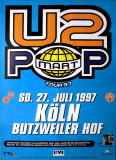 U2 - U 2 - 1997 - Plakat - In Concert - Popmart Tour - Poster - K�ln - A1