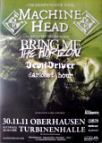 MACHINE HEAD - 2011 - In Concert - Eigth Plague Tour - Poster - Oberhausen