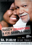 CRAWFORD, RANDY - 2012 - In Concert - Jazz Nights Tour - Poster - D�sseldorf