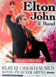 JOHN, ELTON - 2012 - Plakat - In Concert - Greatest Hits Tour - Poster - Oberhausen