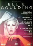 GOULDING, ELLIE - 2014 - Plakat - In Concert - Halcyon Days Tour - Poster