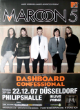 MAROON 5 - 2007 - Plakat - Dashboard Con - In Concert Tour - Poster - Dsseldorf