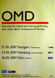 ORCHESTRAL MANOEUVRES - 2007 - In Concert - Architecture & Morality Tour - Poster
