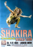 SHAKIRA - 2010 - Plakat - Live in Concert - Sale El Sol Tour - Poster - Kln - B
