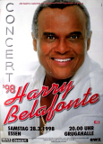BELAFONTE, HARRY - 1998 - Plakat - In Concert Tour - Poster - Essen