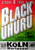 BLACK UHURU - 1994 - In Concert - Strong G Tour - Poster - K�ln