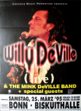 DE VILLE, WILLY - 1995 - Plakat - In Concert Tour - Poster - Bonn