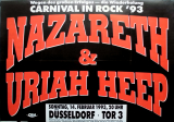 NAZARETH - 1993 - Uriah Heep - Carnival in Rock Tour - Poster - D�sseldorf