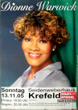 WARWICK, DIONNE - 2005 - Plakat - In Concert Tour - Poster - Krefeld