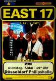 EAST 17 - 1995 - Plakat - In Concert - Up All Night Tour - Poster - Dsseldorf