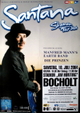 SANTANA - 2004 - In Concert - Manfred Mann - Shaman Tour - Poster - Bocholt